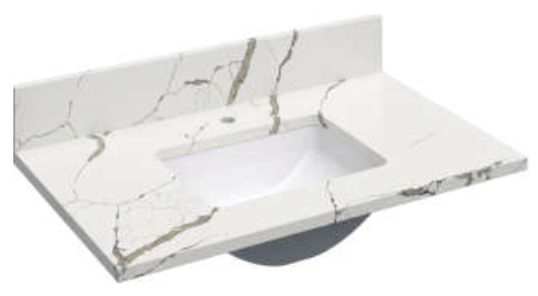 Calacatta Laza Quartz Vanity Top