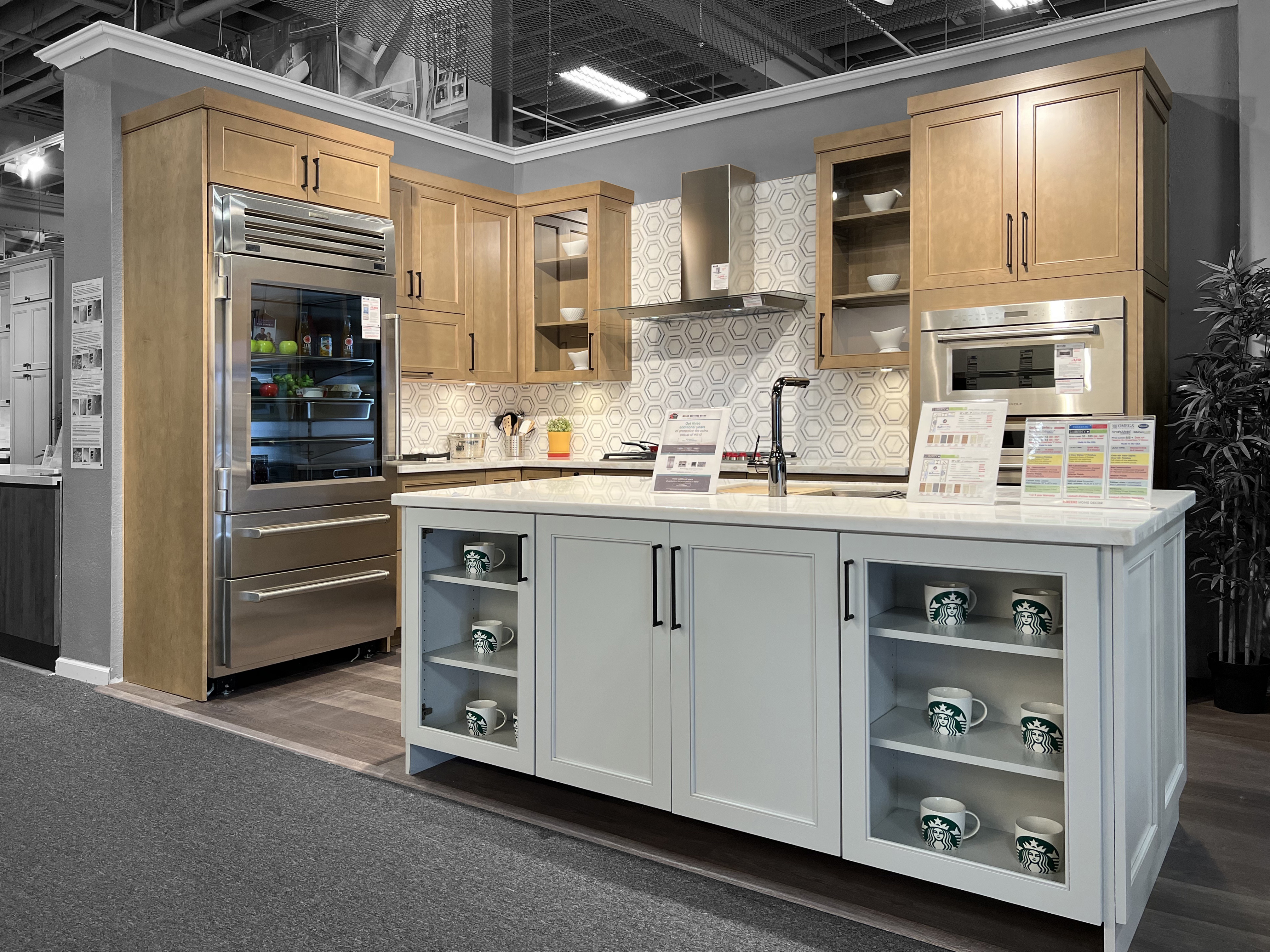 Maple Kitchen Cabinetry And Steel Appliances Kitchen Interior